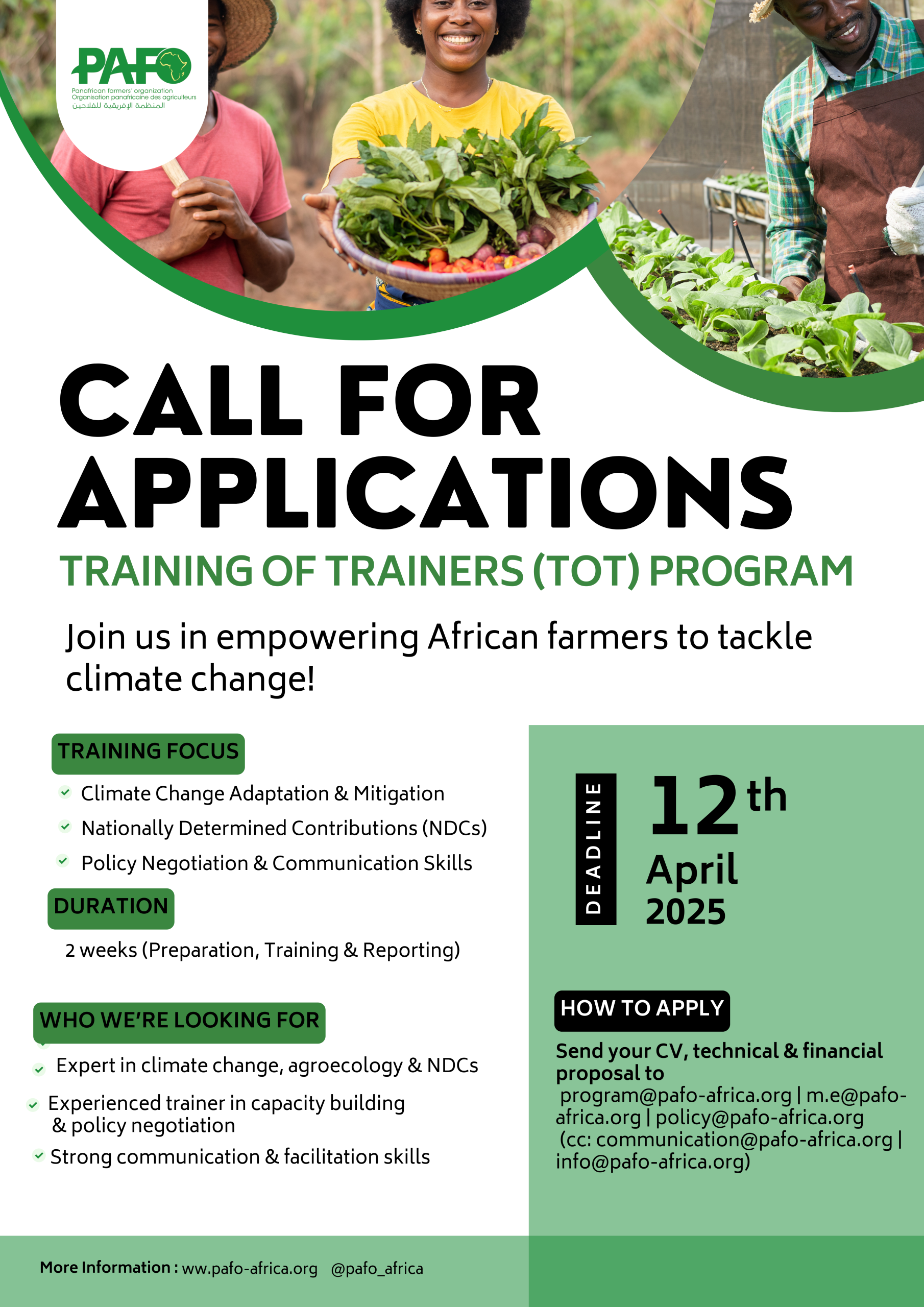 Call For Application Of Trainers Scaled